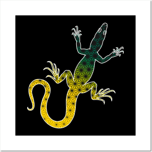 Geometric Goanna Posters and Art